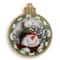 Wonderland Crafts Snowman & Santa Ball Ornament Bead Embroidery Kit